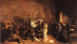 Teh Painter's Studio; A Real Allegory, Gustave Courbet
